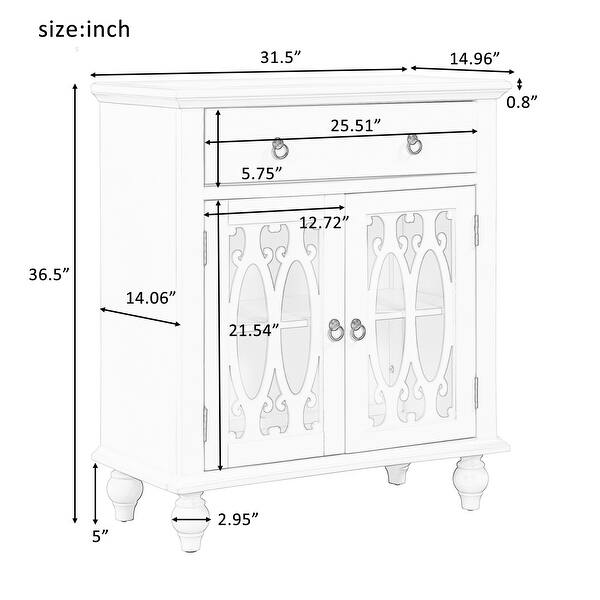 31.5" Wood Storage with Adjustable Shelf Bed Bath & Beyond 36368198